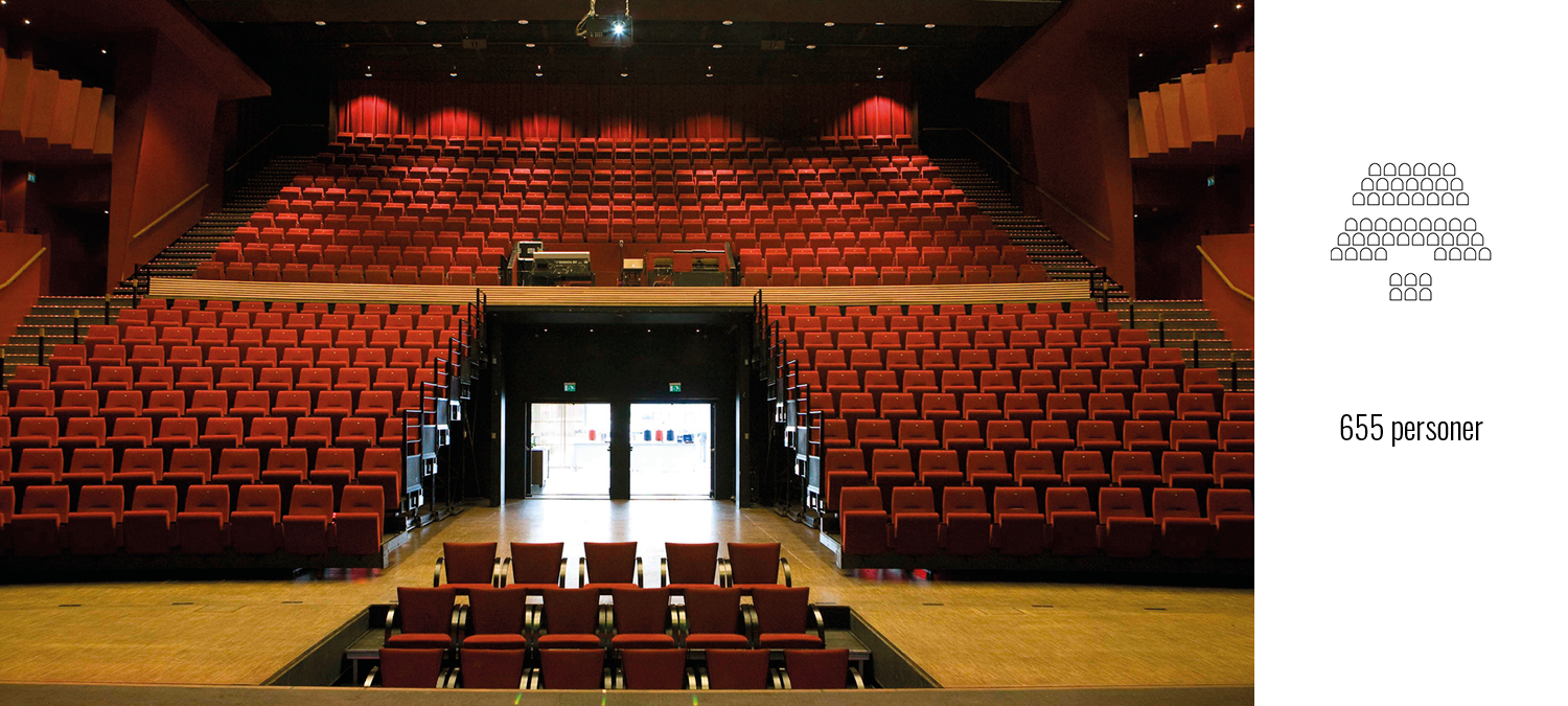 Bildet viser Store Torungen i Arendal Kulturhus med oppsett åpent amfi